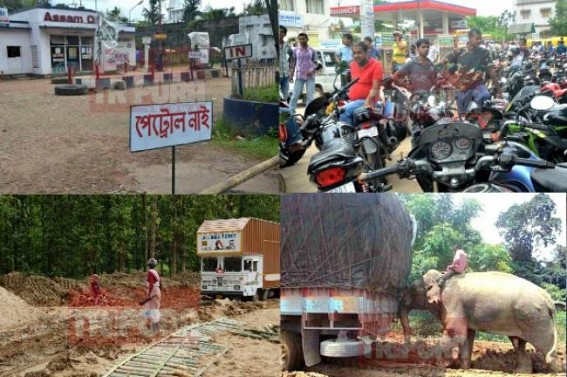 State is receiving only 50 pc of petrol due to the bad shape of National Highway 8-44 thereby spiking up acute petrol crisis in state, Tripura government has proposed IOC to dispatch fuel by freight train: Food and Civil supplies Director talks to TIWN